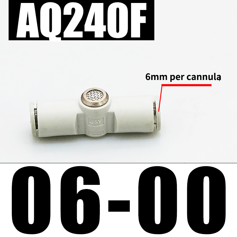 Pneumatische Quick Uitlaatklep AQ240F-04-00 04-04 Ingebouwde Uitlaat AQ340F-06-00 06-06: Blauw