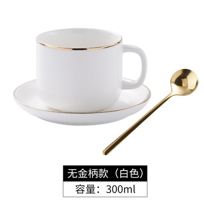 Ceramic Cup Coffee Mug Simple Modern Turkish Coffee Cups 6pcs Nordic Cartoons Tazas Cafe Cups and Saucers BE50MU: white