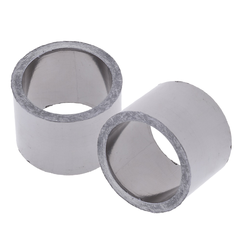 2pcs Universal Exhaust Pipe Gasket Replacement for Motorcycle ATV Scooter Dirt Bike Go Kart Moped - OD48mm ID38mm