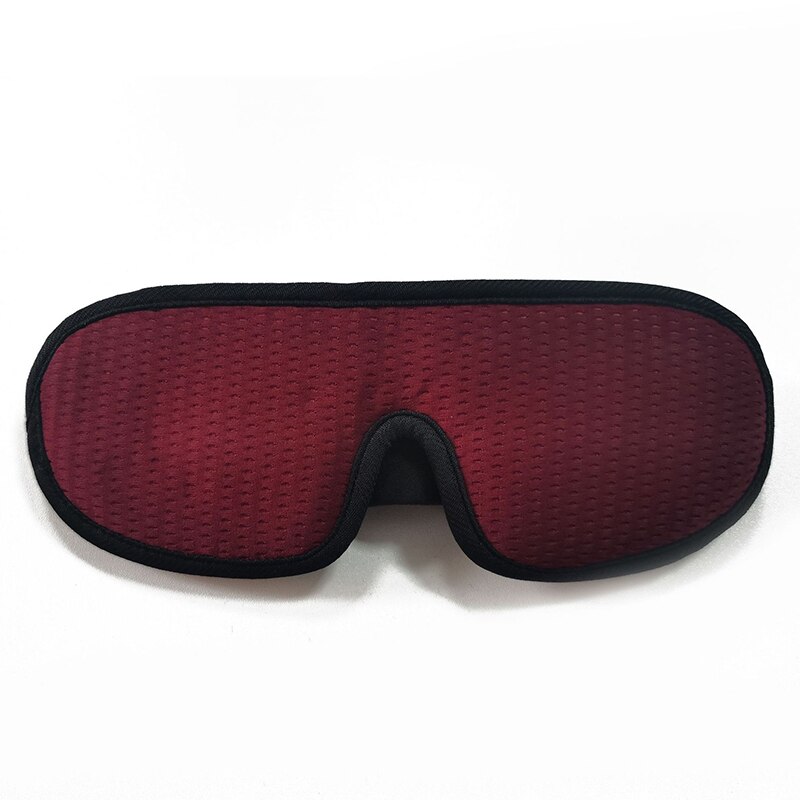 3D Slaapmasker Blokkeren Licht Zachte Gewatteerde Slaap Masker Voor Ogen Slaapmasker Eye Shade Blinddoek Slapen Aid Gezichtsmasker ooglap: Purple Red