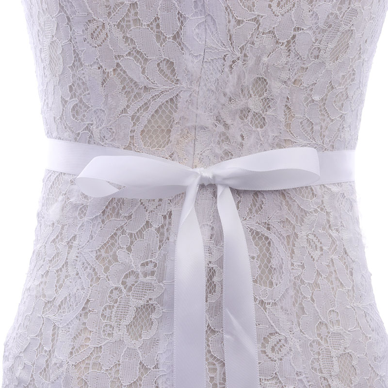 Missrdress Steentjes Wedding Riem Hand Kralen Bruids Riem Zilver Crystal Bridal Sash Voor Bruiloft Avondjurk JK851: pure white