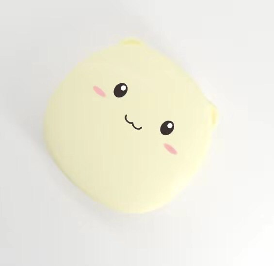 Hand Warmer Charger USB Mobile Power Hand Warming Egg LED Lights Cosmetic Mirror Multi-functional Hand Warmer: Light Yellow
