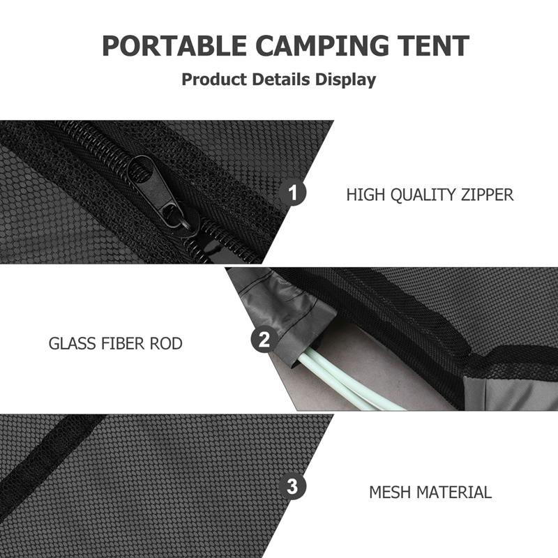 1pc anti-myggenet udendørs campingtelt anti-insekt mesh telt til familien