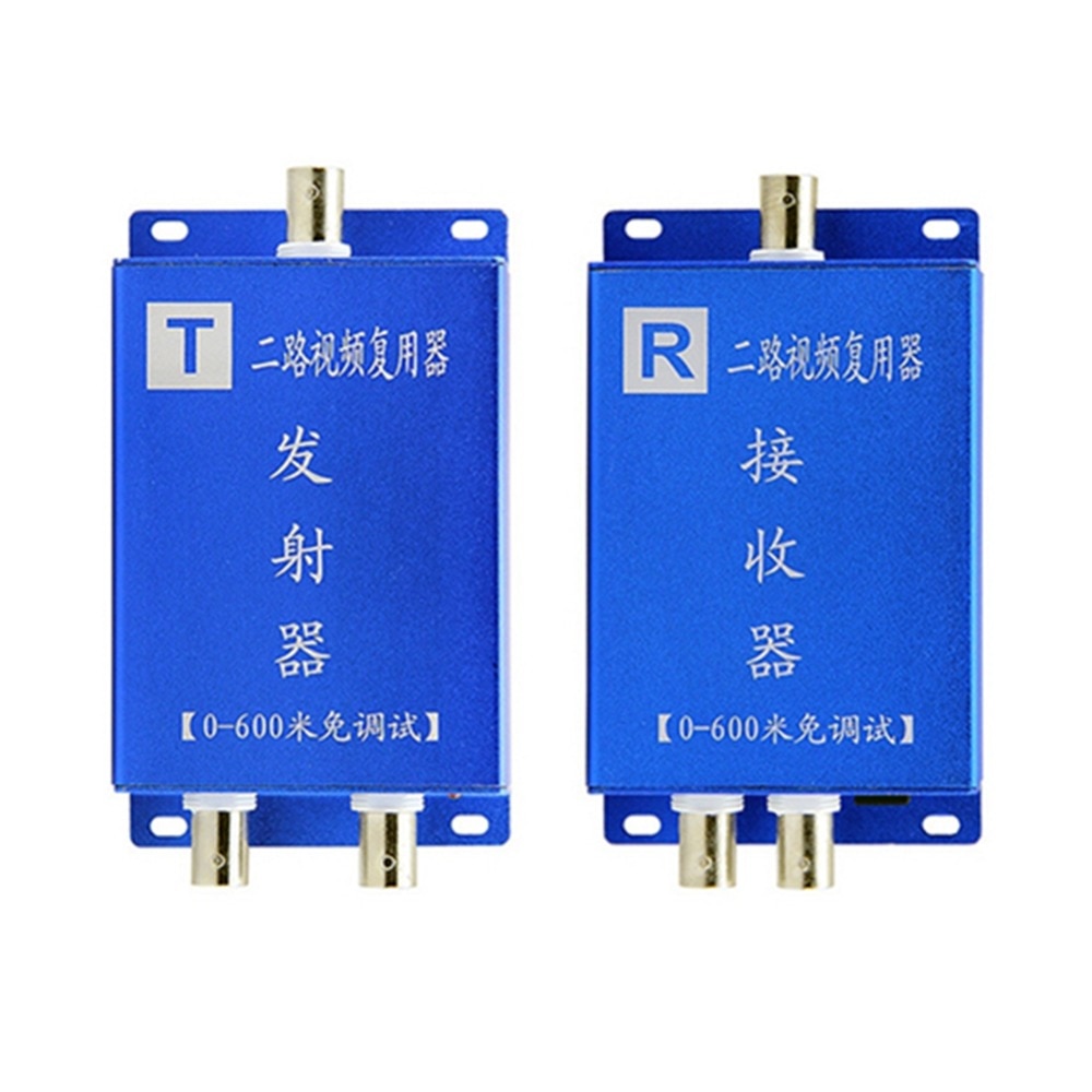 Cctv Camera 2ch Coaxial Cable Video Signal Multiplexer Adder Video Converter/ Transmission Immunity with Signal Transmission