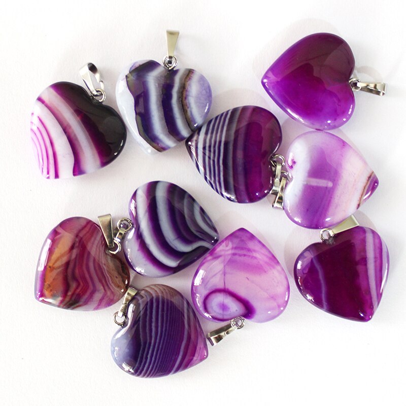 NoEnName_Null style natural stone necklace pendant agates 20 pieces, free of freight