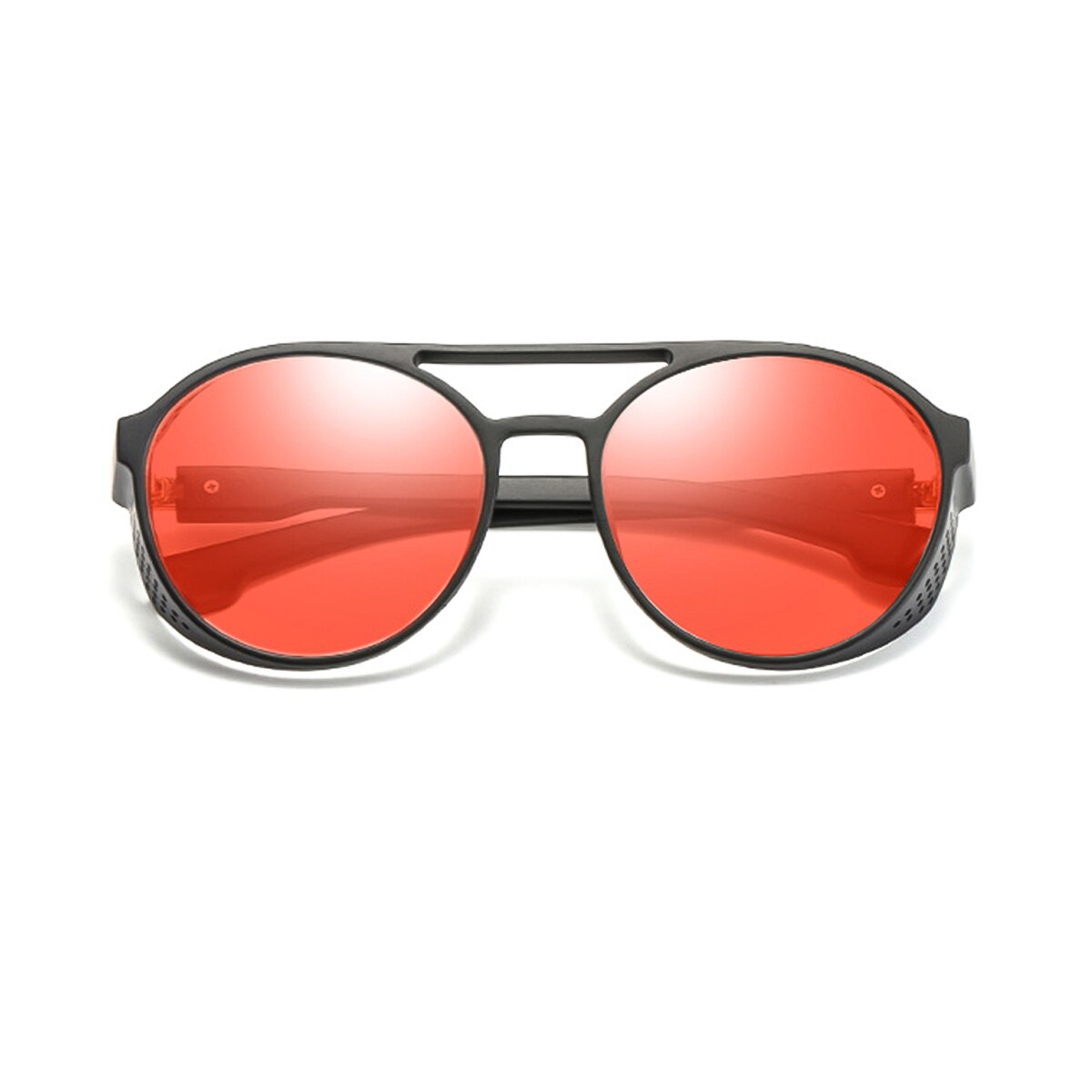 Unisex flad top steampunk vandrebriller  uv400 retro briller kører rundt ramme bjergbestigning briller mandlig kvinde