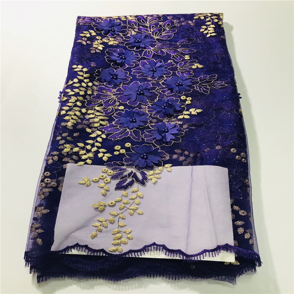 De Gele Kleur Guipure Kant Stof Borduren Bloemen Kraal Bruids Kant Stof