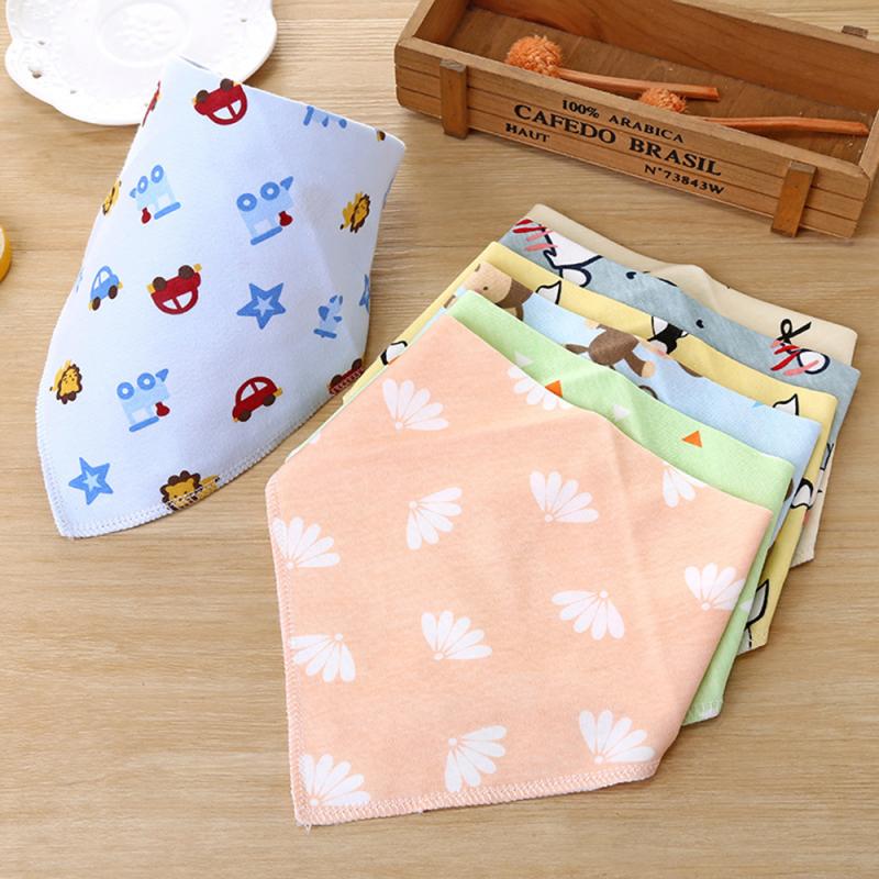 Baby cotton Waterproof Cartoon print Towel Kids Toddler Dinner Feeding Bibs
