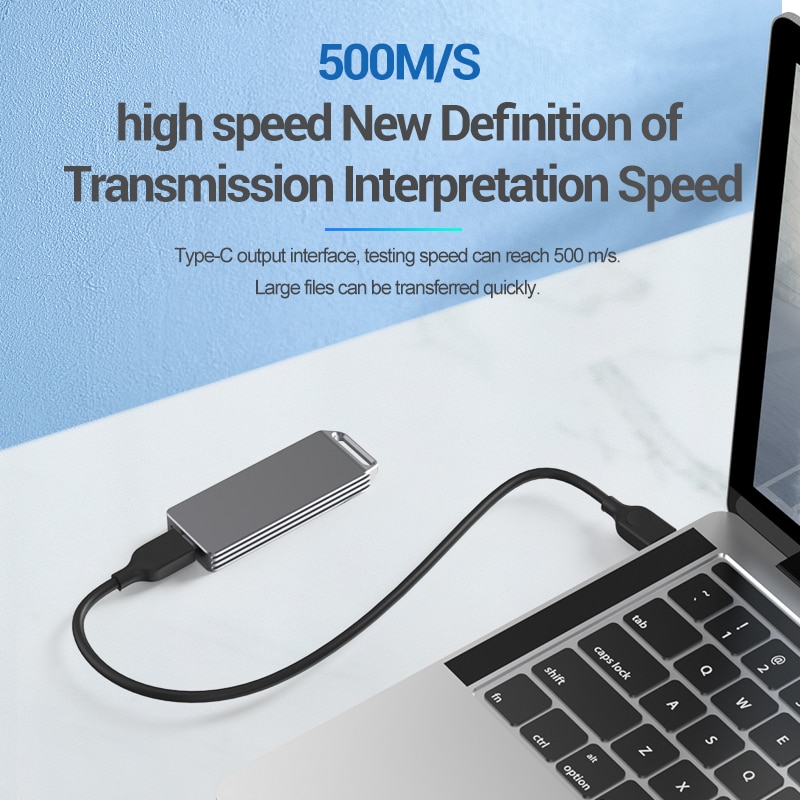 Blueendless Portable SSD m.2 Enclosure Support pcie NVME/NGFF with M Key/B&amp;M Key SSD Type C 3.1 high speed Solid Disk Case