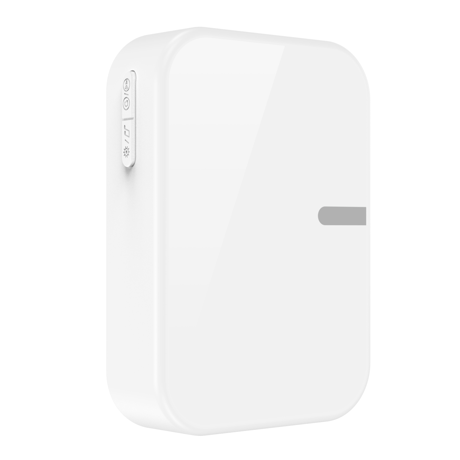 Acrylic Decoration Does Not Require Batteries Kinetic Energy Door Bell Household Waterproof Wireless Electronic Doorbell: WHITE / us