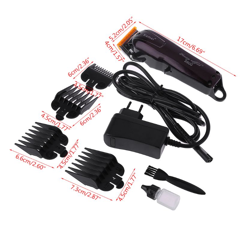 Kemei elektrische wasbare tondeuse oplaadbare tondeuse scheerapparaat scheerapparaat draadloos verstelbare tondeuse km -2600