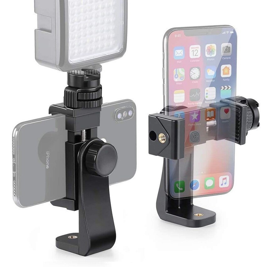 Statief Mount Adapter Mobiele Telefoon Clipper Houder Verticale 360 Statief Stand Voor Smartphone: Hotshoe Phone Holder