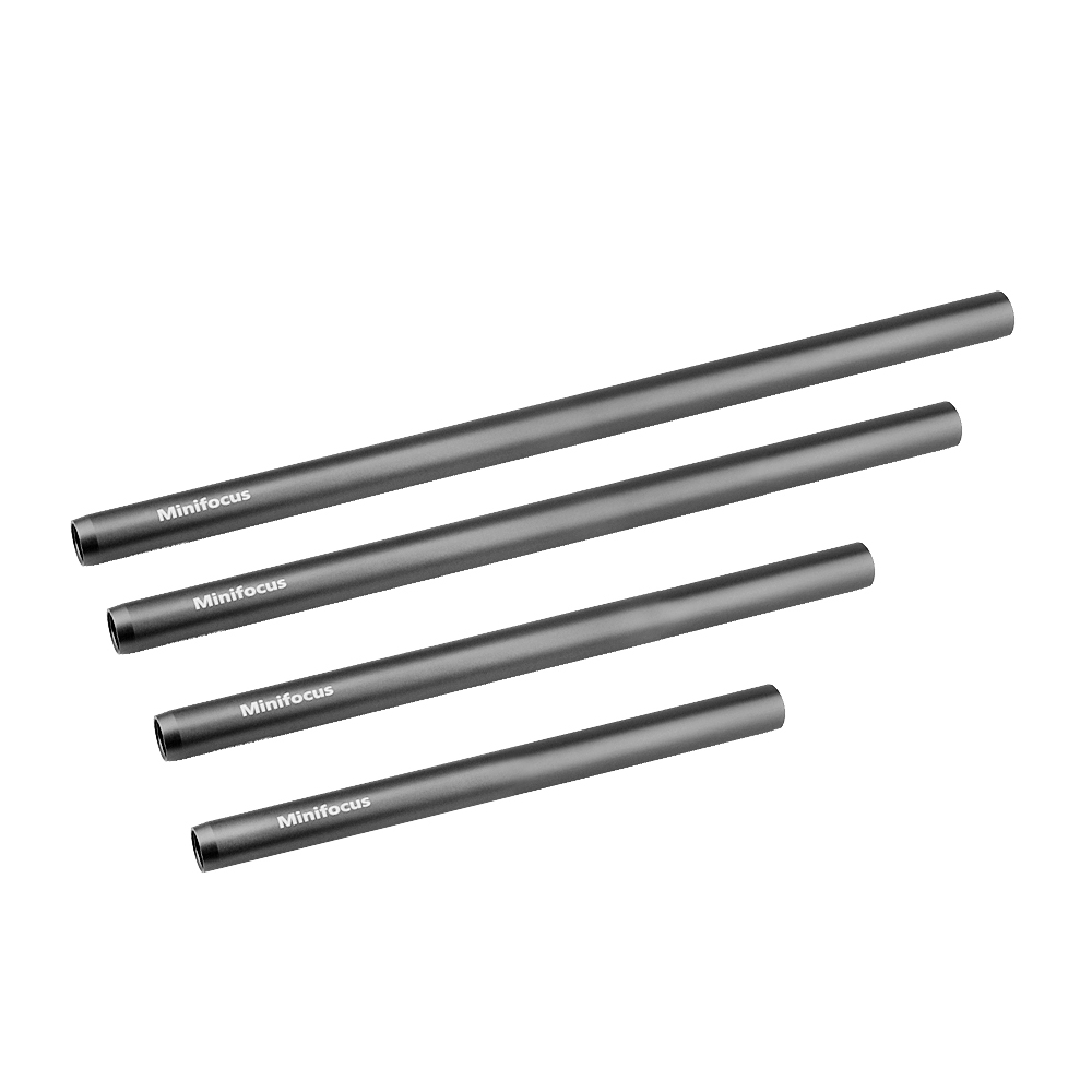 15mm Rod DSLR Camera Rig 15mm Shoulder Rig Video Camera Cage Rail Rod Support System Aluminum Gray Length 6 8 10 12 inch Optiona