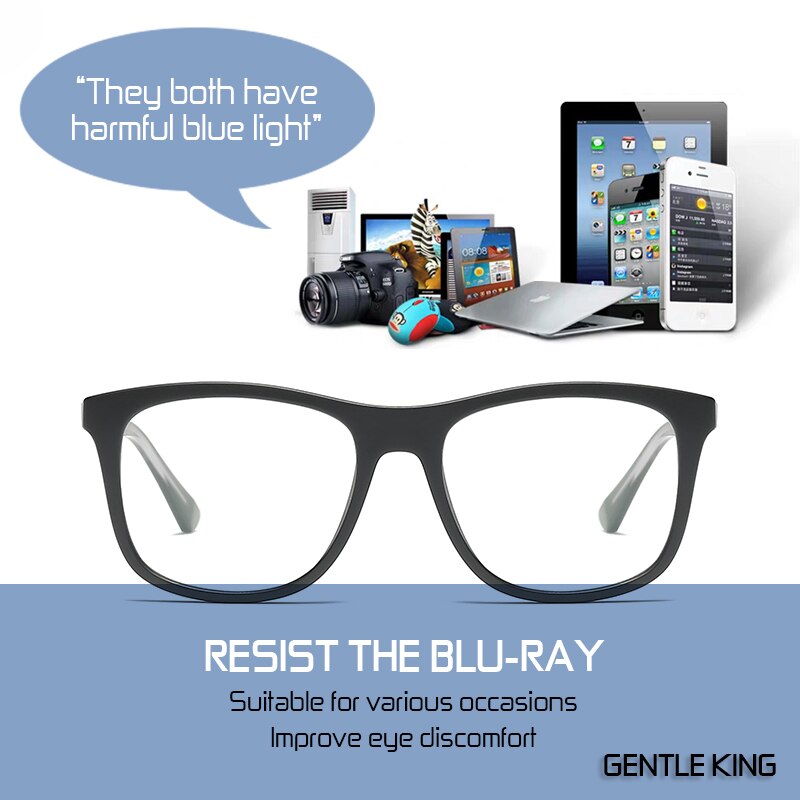 Zachte Koning Vierkante Anti Blauw Licht Blokkeren Bril Mannen Oversize Ultralight Optics Frame Computer Clear Brillen Vrouwen
