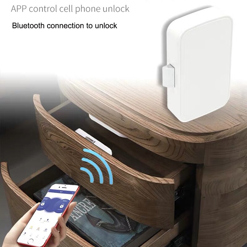 Smart Bluetooth remote control authorized drawer lock without opening lock invisible lock file cabinet lock