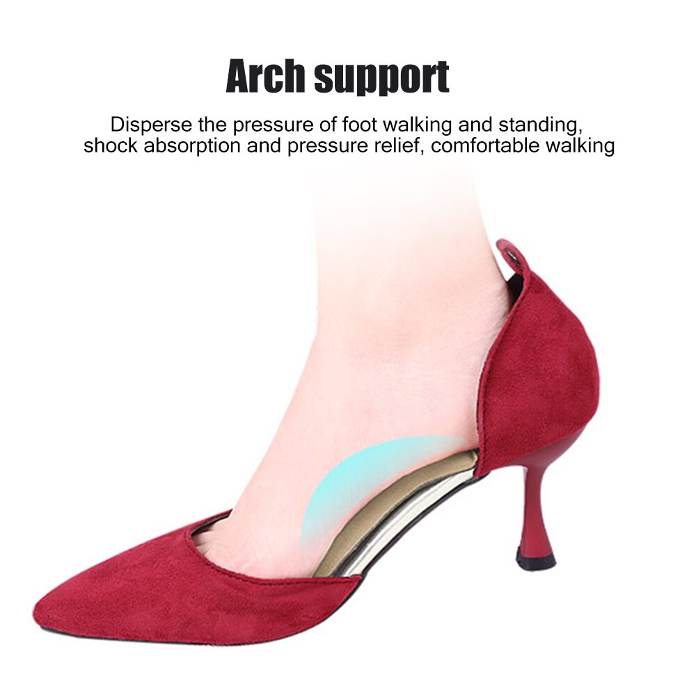 1Pair Soft Sponge Foot Arch Support Pad Adhesive Arch Support Insoles for Flats Sandals Shoe Inserts Flat Feet Plantar Fasciitis