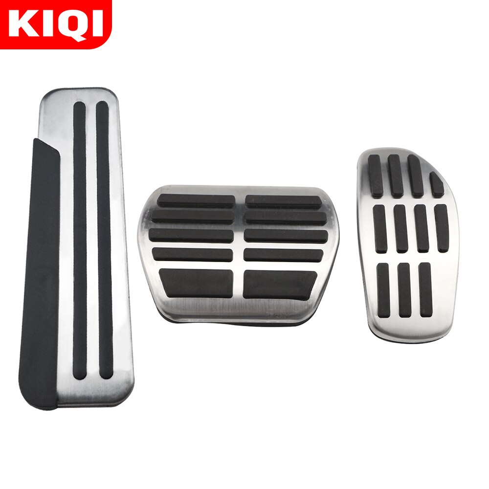 KIQI-pedales de coche para Nissan Qashqai J11, piezas de repuesto, Pedal de freno de combustible de Gas, cubiertas de pedales de descanso, -