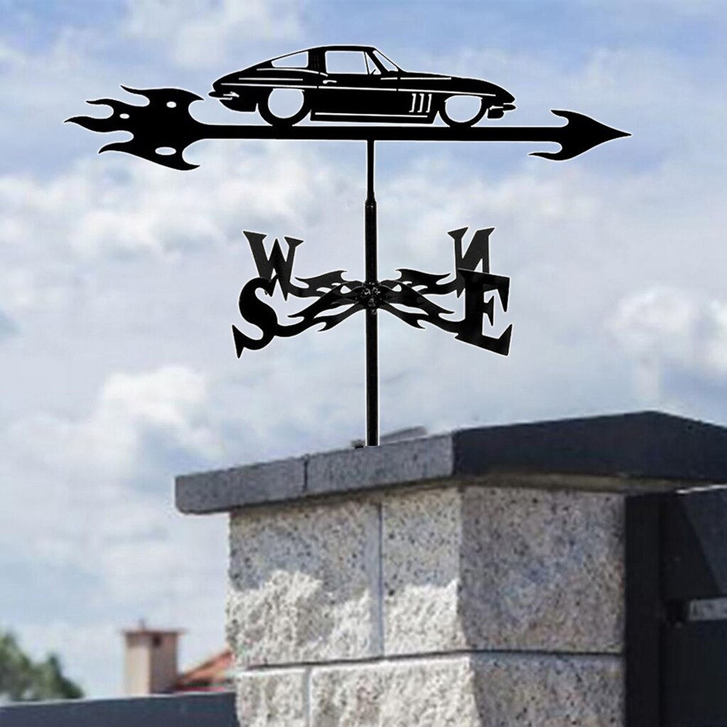Metalowa wiatrowskaz ogród stocznia stawka ozdoba dach wiatrowskaz dekoracja robić przydomowego ogrodu prędkość wiatru prządka wiatrowskaz