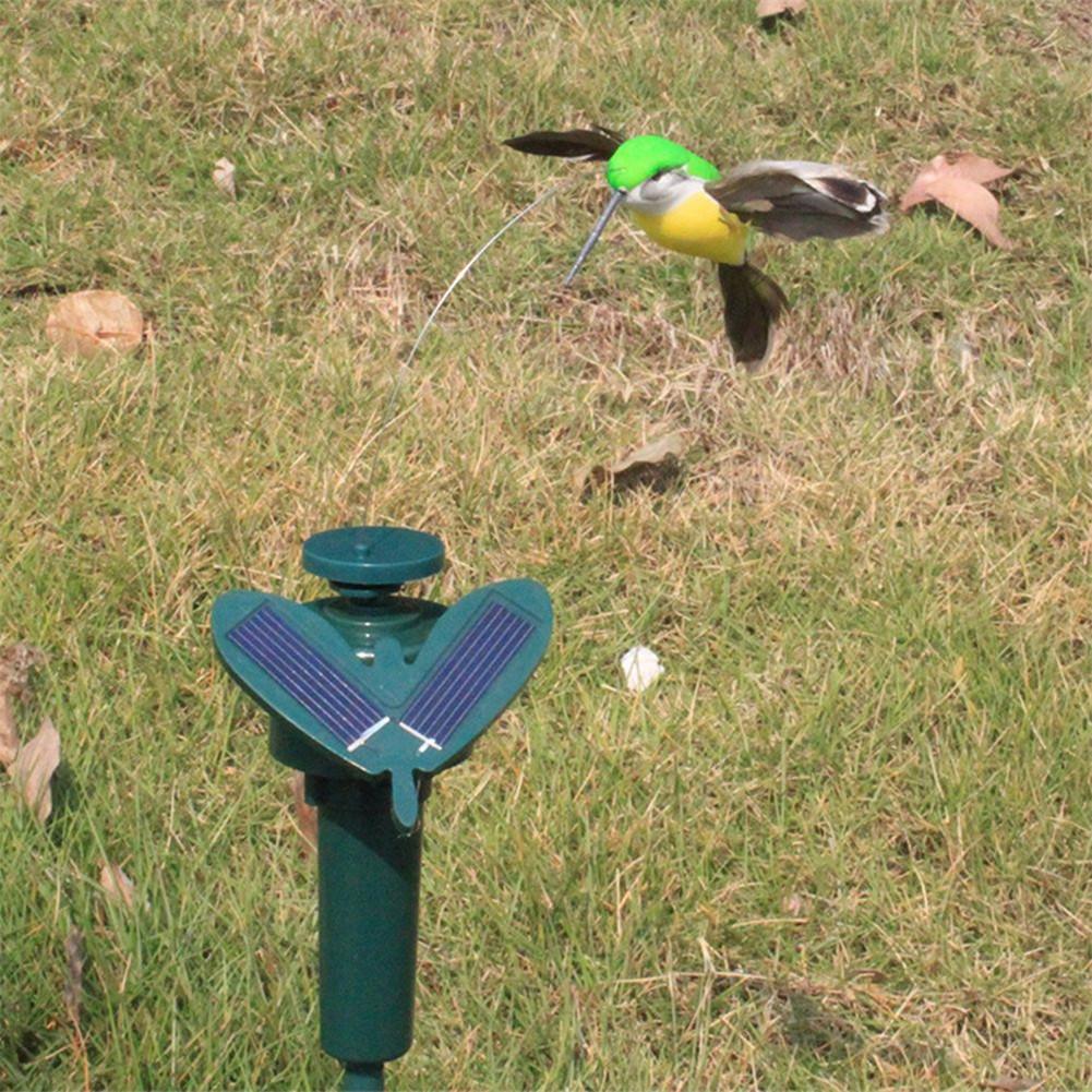 Oiseau rotatif à énergie solaire, jouet amusant, colibri volant, pour décoration d&#39;extérieur, jardin, cour