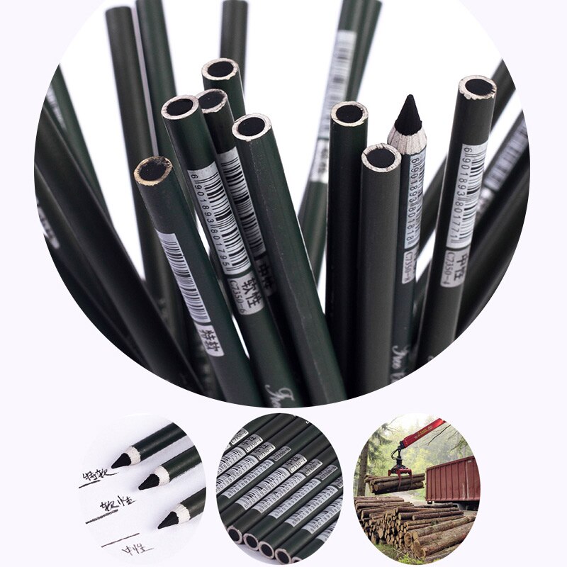 Marie's 12Pcs Charcoal Pencil For Sketch Painting Pencils Drawing Lapiz Set Stationery School Art Supplies Pencils for Students