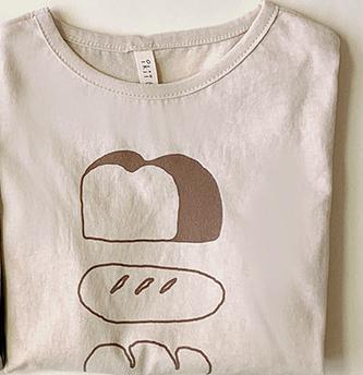 Zomer Peuter Baby Jongen Meisje Mode Cartoon Patroon Korte Mouw Kid Katoen Ademend En Zacht Kinderen Mooie T-shirt: Beige / 9m