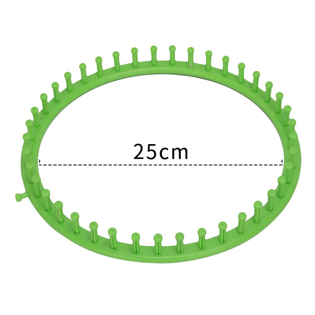 4pcs Weaving Loom Knitting Knitter Kit Plastic Scraf Hat Bags Maker Craft Round DIY Knitting Loom Tools Kit Random Color