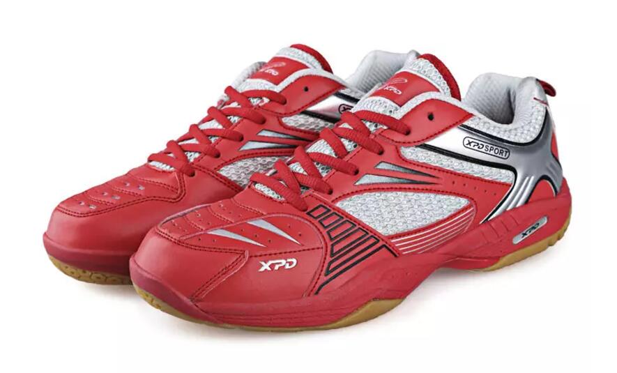 Professionelle Dämpfung Volleyball Schuhe Männer Frauen Sport Atmungsaktive Turnschuhe Hard-tragen Tischtennis Schuhe D0439: Rot / 9.5