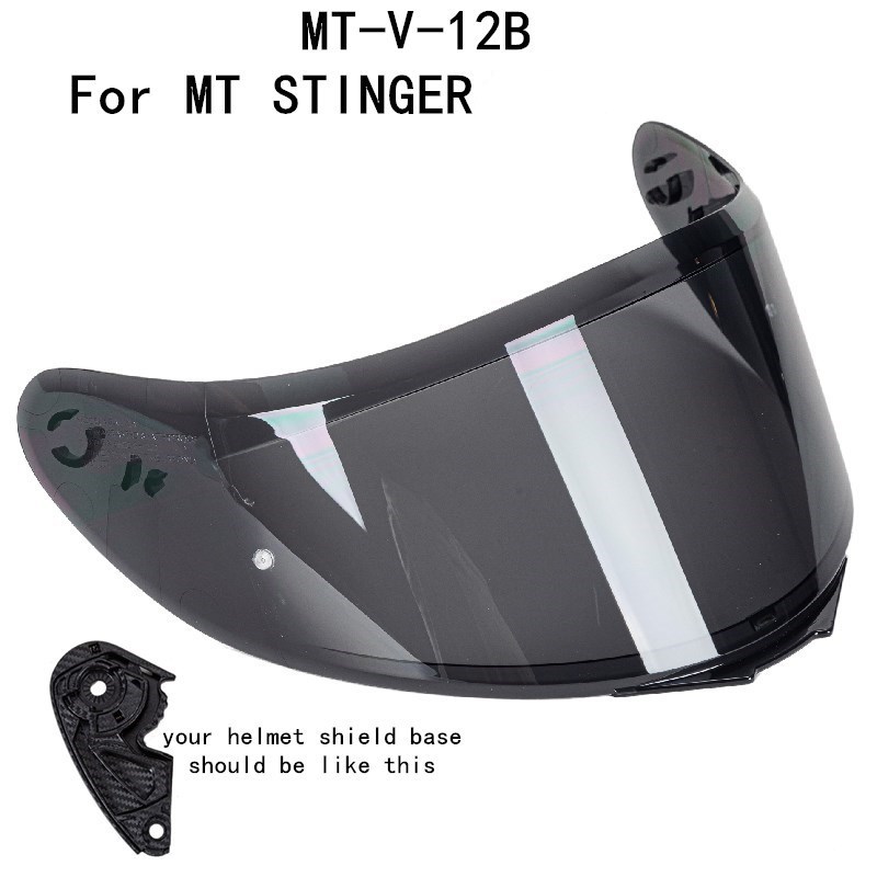 MT Helmet visor replacement wind shield for MT THUNDER 3 SV STINGER helmet original MT equipments: Brown