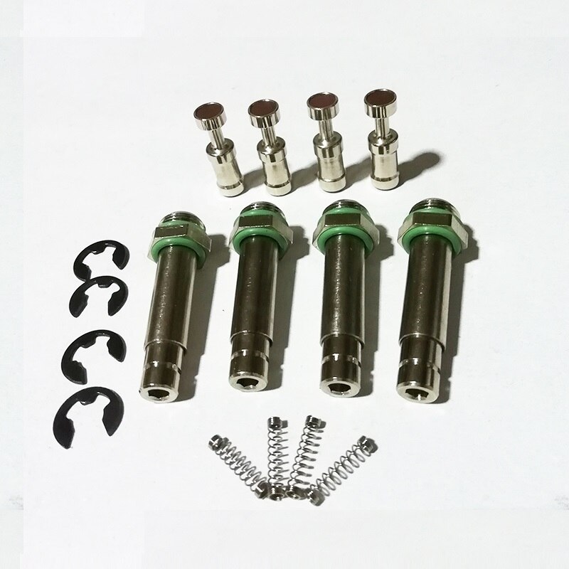 4 cylindret 3 ohm cng lpg injektorskinne højhastigheds fælles injektorskinne gasinjektor og tilbehør: Guld