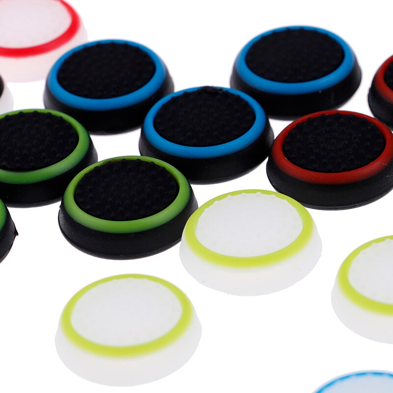 4Pcs Silicone Analog Thumb Stick Grip Cover for Play Station 4 PS4 Pro Slim for PS3 Controller Thumbstick Caps for Xbox