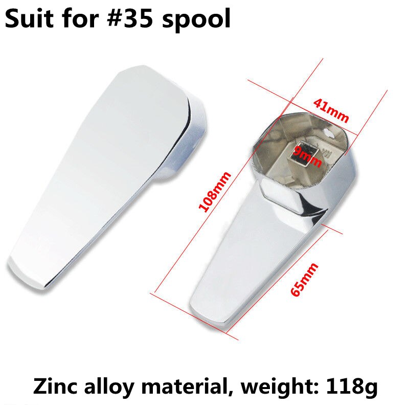 Bathroom Faucet Single Metal Lever Handle Kit 35mm 40mm For single lever pressure balance bath and shower faucets Accessories: 35mm-Alloy5