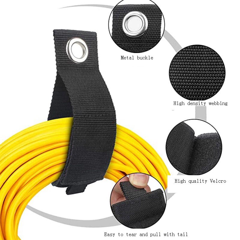 Self-adhesive Elastic buckle velcros Magic Nylon Elastic Band Hook Loop Cable Ties Velcroing Straps Sticky Fastener Tape