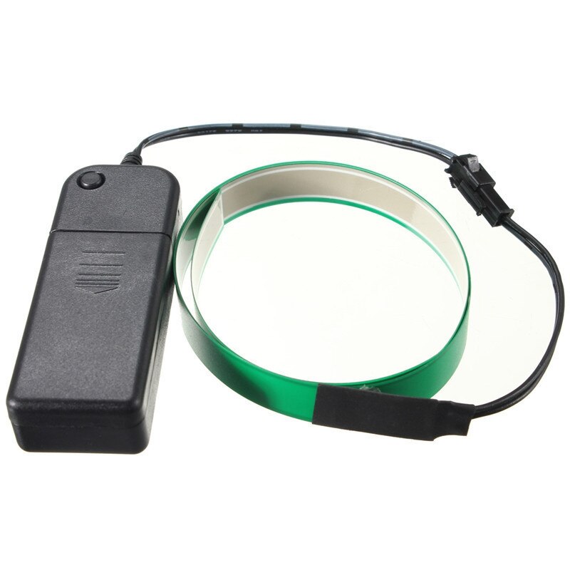 El tråd färgglad flexibel elektroluminiscerande tejp el tejp batteriström vit/blå/röd/rosa/lila/grön/citrongrön/gul