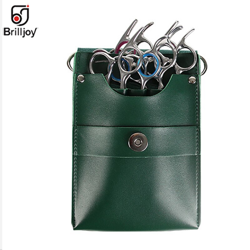 Brilljoy Hairdressing Barber Shears Holster Scissors Bag Clips Bag Holder Pouch PU Leather Hairdressing Tool Case Bag Case