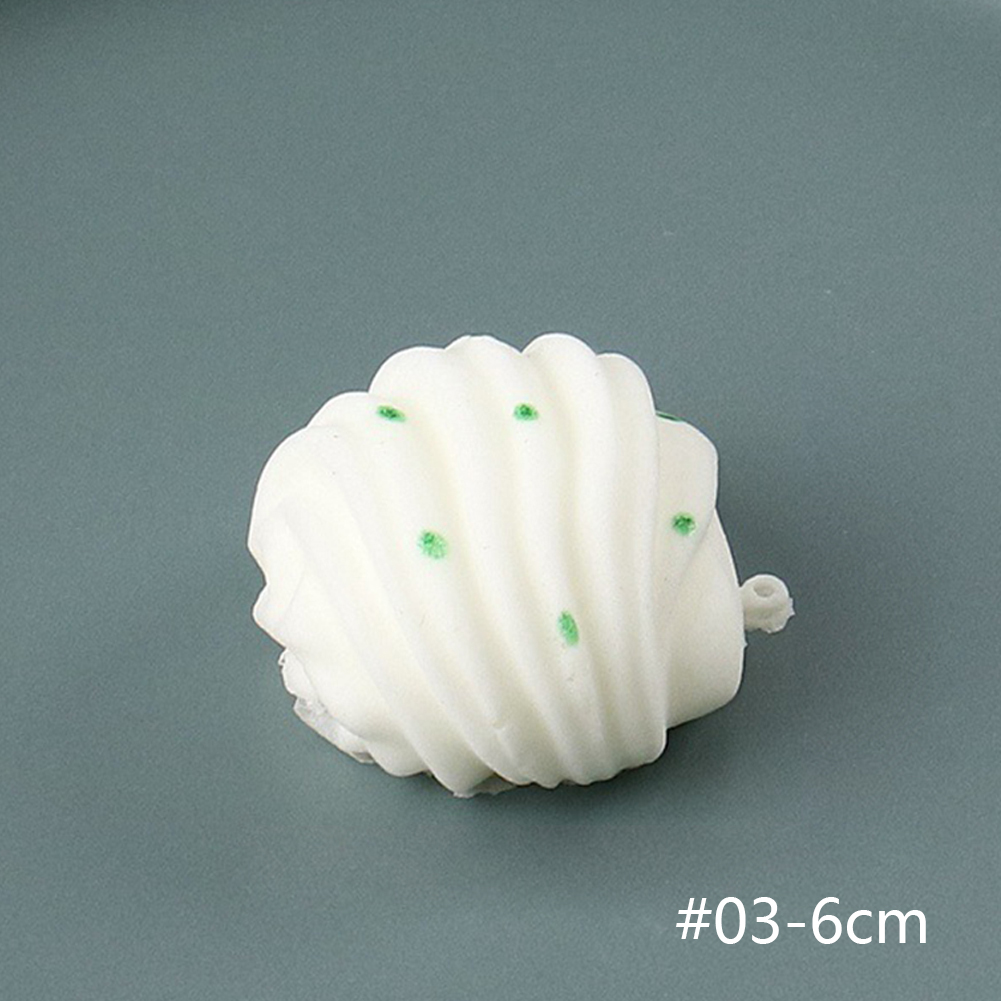 Mini simulation dampede boller presse legetøj langsomt stigende stress aflastning squishy legetøj antistress sjov bold dumpling bolle model: Pvc -03 6cm
