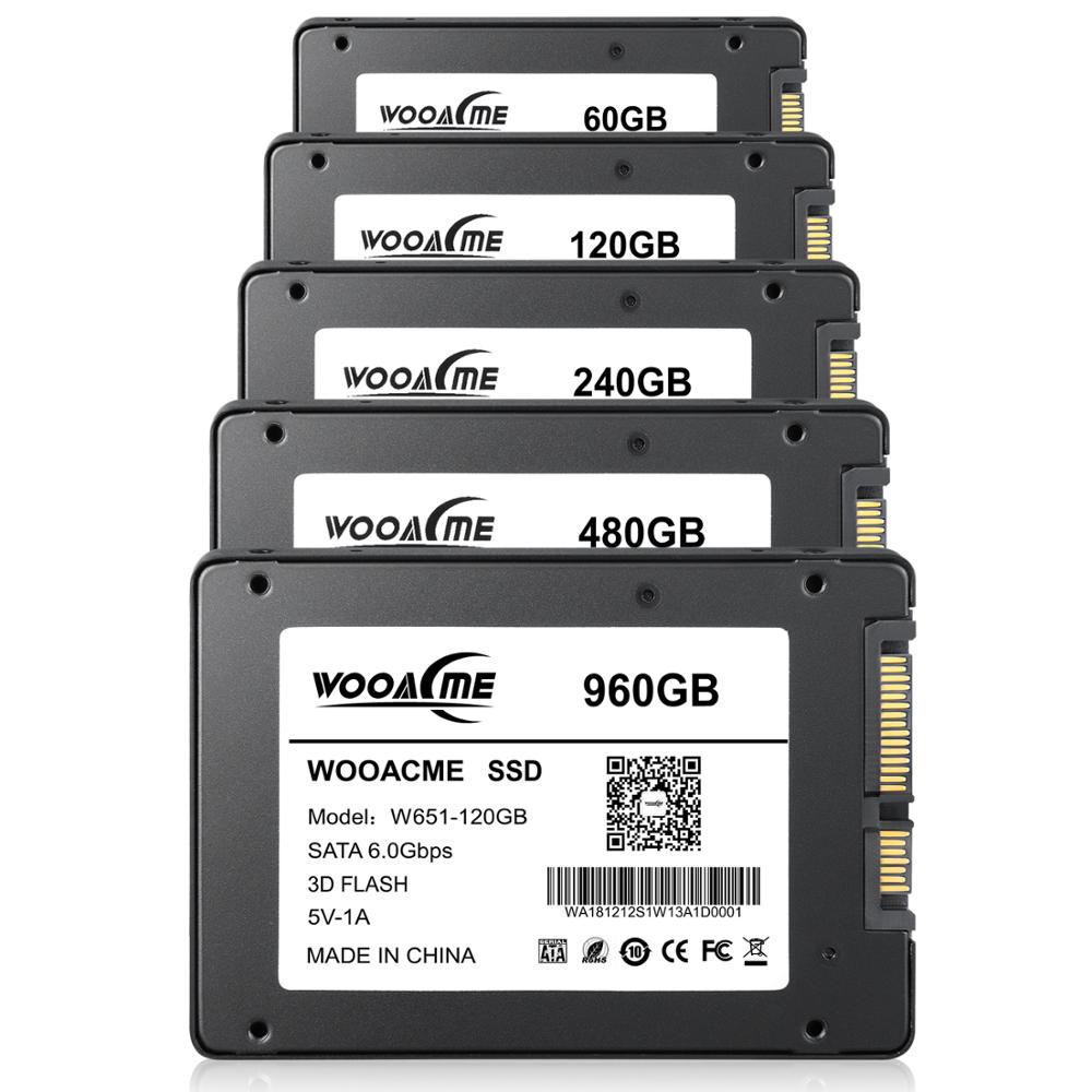 Wooacme W651 SSD 30GB 60GB 120GB 240GB 480GB 960GB 128GB 256GB 2,5 pulgadas SATA III SSD Notebook PC interna de unidad de estado sólido