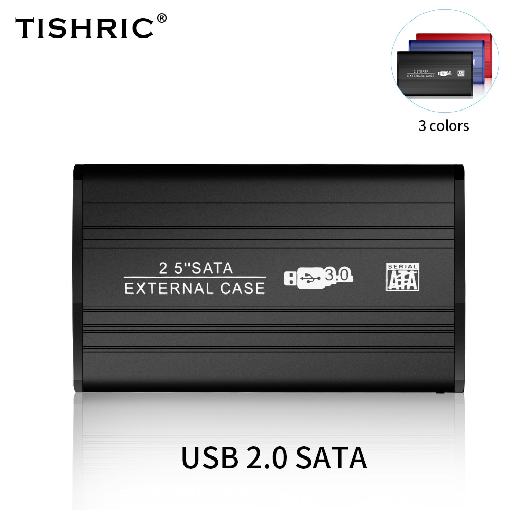 TISHRIC Hdd Case Usb 2.0 To Sata Support 8 TB External Hard Drive Case Hdd Enclosure Hard Disk Case 2 5 Hard Disk Enclosure