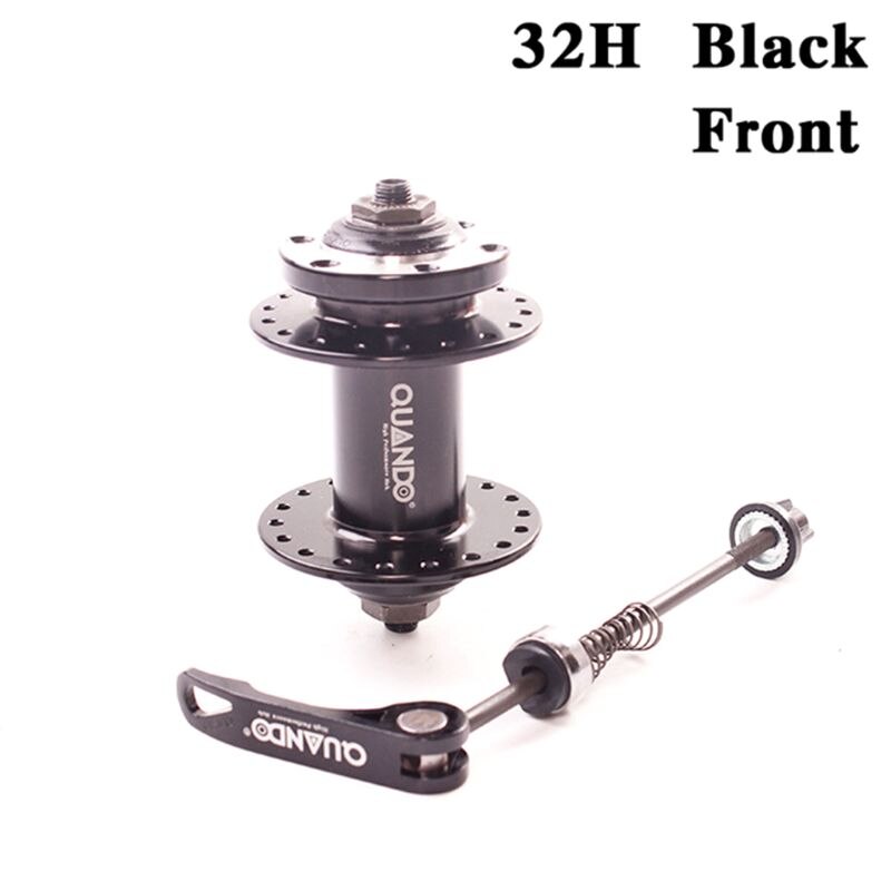QUANDO Bicycle Mountain Bike Disc Brake Quick Release front Hub: Black