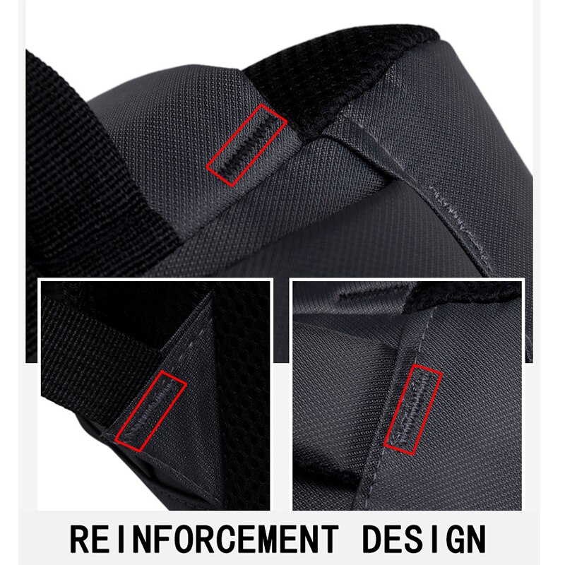 Men Backpack for Laptop 15.6 Inch Nylon Waterproof Black Large Capacity College Students High School Bag Pack Male