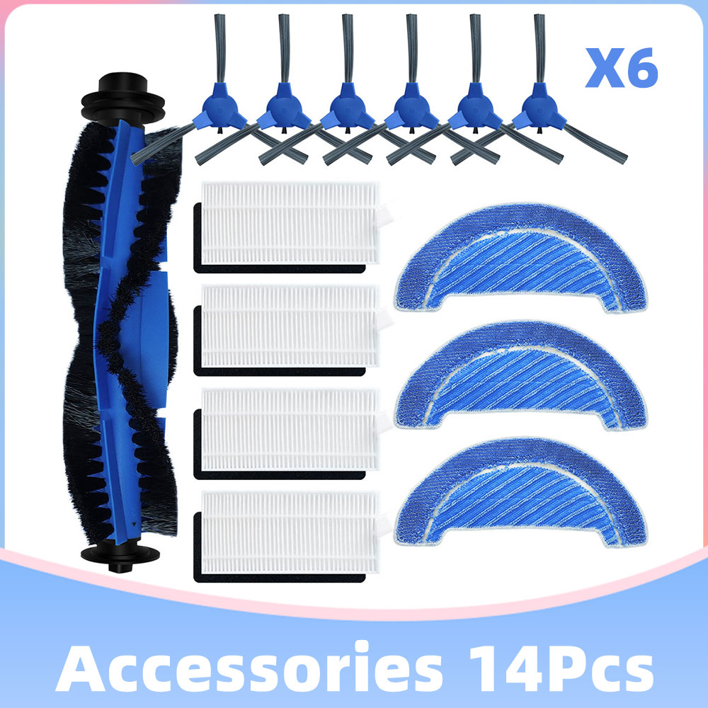 Compatible con Cecotec Conga 1090 1099 1990 Connected 1790 Ultra Titanium 990 999 Vital Piezas Cepillo principal Filtro Mop Paño: Beige