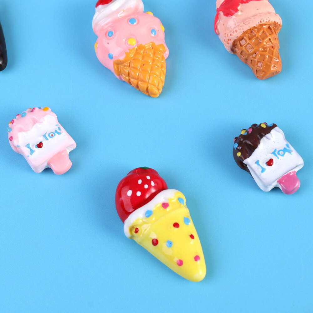 Imán de nevera para postres, imanes de refrigerador para helados, decoración creativa para el hogar y la cocina, 10 Uds.