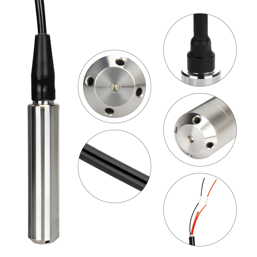 4-20MA Ausgang Integraler Füllstandsgeber Flüssigöl Wasserstandsensor Sonde Erkennung Controller Schwimmerschalter 1-10m RS485 für Pumpe
