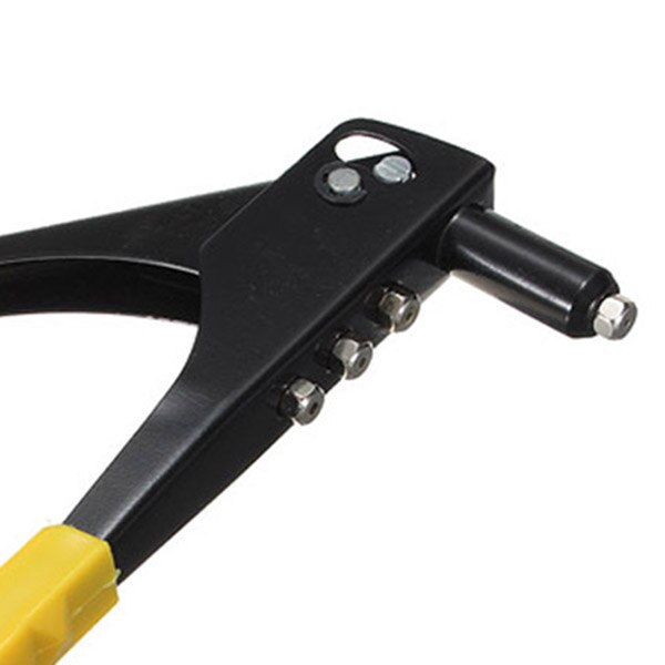 Popnittepistolsæt manuel håndnitter kraftigt værktøj reparation vinylgreb 40 ståljernnitter 3/32 tommer ,1/8 tommer ,5/32 tommer ,3/16 tommer