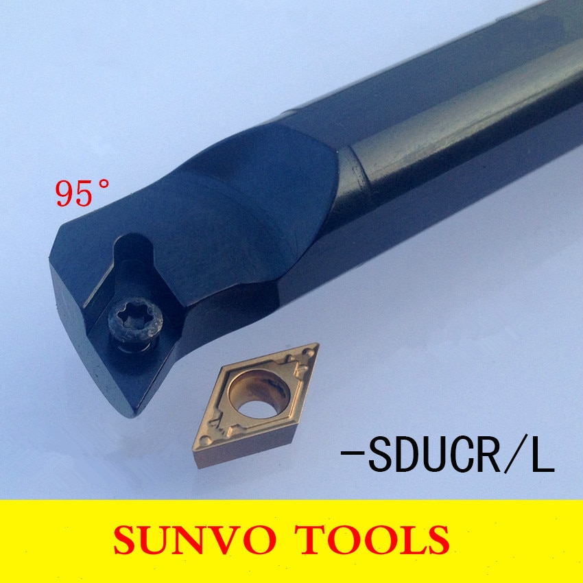 Herramienta de torneado interno S08K/S10K/S12M-SDUCR07/SDUCL07, inserto de carburo de CNC DCMT/DCGT 070204/070208, herramientas de torneado interno SDUCR/SDUCL
