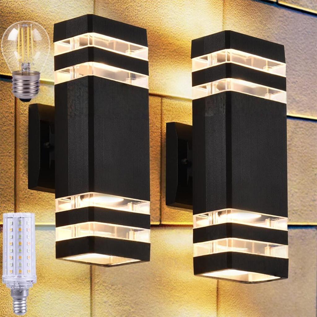 Dekorativ væglampe udendørs  e27 lamper vandtæt gade veranda væglampetter have facade lys balkon soveværelse hjem udendørs belysning