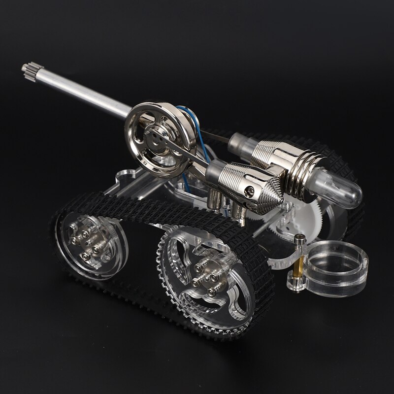 Stirling Motor- Mini Modell Externe Verbrennung Energie Panzer Auto Wissenschaft Kleine Produktion Experiment Spielzeug