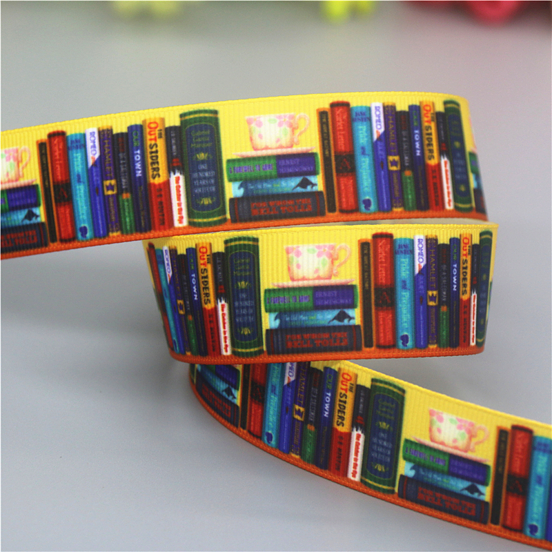 Duword 50iarde libro di laurea scuola stampata nastro Grosgrain accessori materiale copricapo decorazione fai da te cucito artigianale D2264