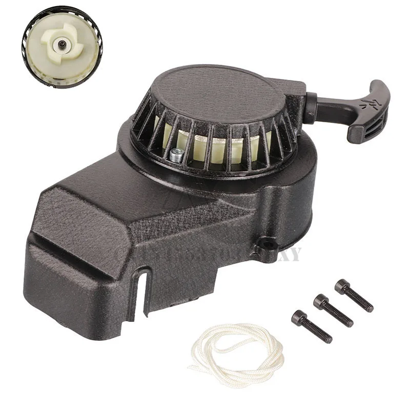Aluminium Minimoto Easy Recoil Pull Starter für 2-Takt 47cc 49cc Motor Pocket Bike Mini Moto Dirt Bike Kinder ATV Quad