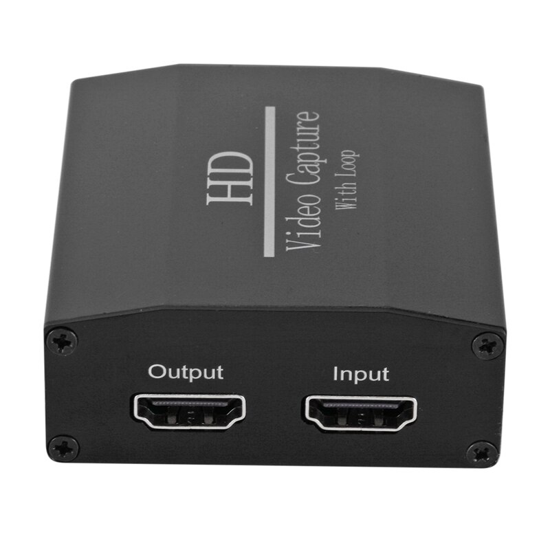 HD Definition Capture Card Computer Live Video Recording USB to HDMI-Compatible with Loop Out Capture Card
