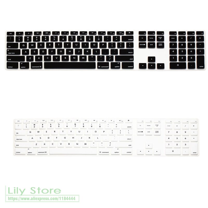 Pour Apple couverture de clavier iMac G6 protecteur de bureau coloré peau de Silicone avec clavier numérique pour Mac G5 peau de protection de la peau
